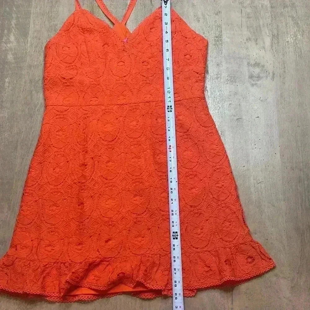 Betsey Johnson dress, size Large, eyelet and fully lined, NWT - Picture 4 of 10